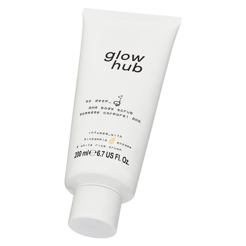 Glow Hub - Go Deep AHA სხეულის სკრაბი - 200მლ