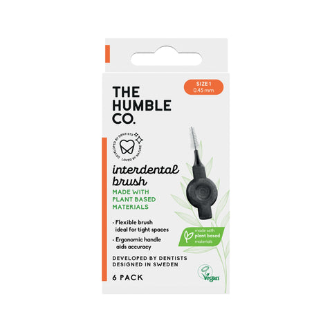Humble - ბიოდეგრადირებადი კბილთაშორისი ჯაგრისი - ნარინჯისფერი - 1 ზომა