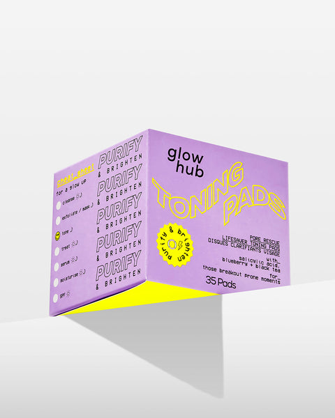 Glow Hub - გამწმენდი და გამაღიავებელი ტონერის პედები - N35