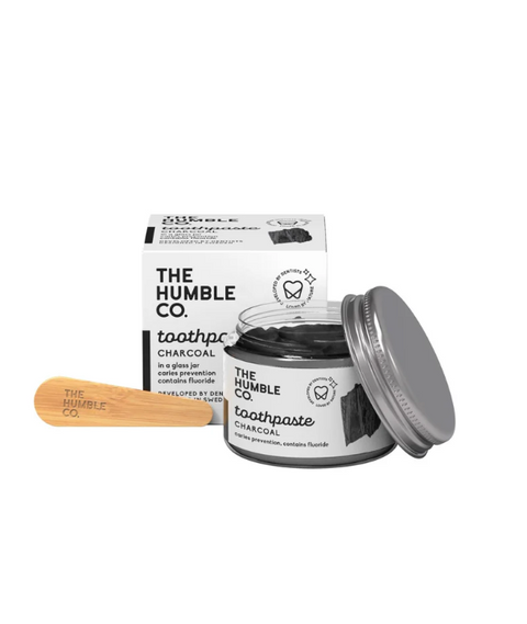 Humble - Natural კბილის პასტა მინის ქილაში - ნახშირით - 50მლ