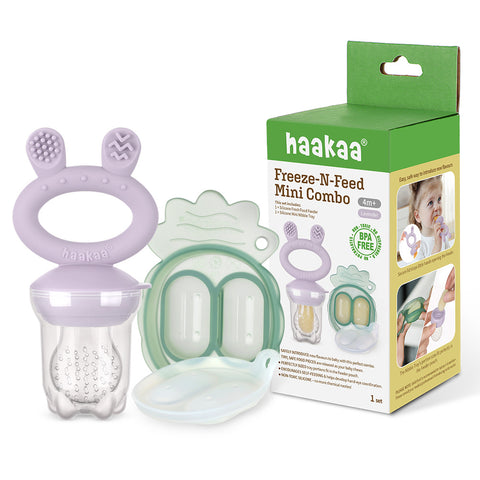 Haakaa - Fresh Food Feeder - Lavender - Mini Combo