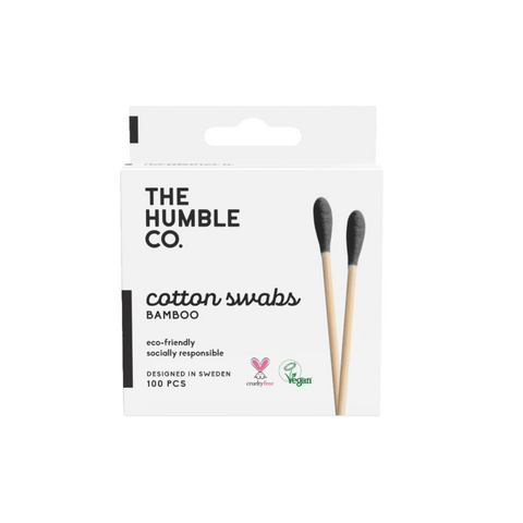 Humble Natural Cotton Swabs - Black N100