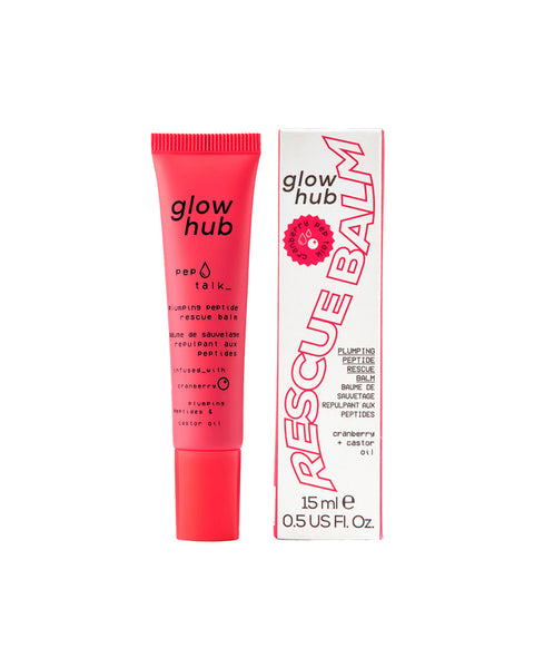 Glow Hub - Pep Talk Plumping Peptide Rescue Balm - Cranberry - 15ml