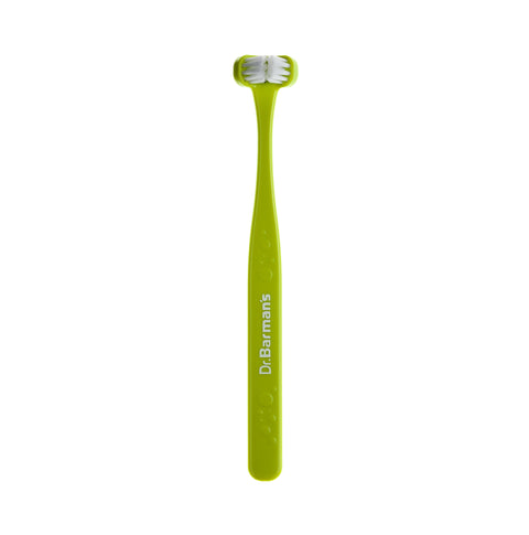 Dr.Barman's - Superbrush 1 - Mint Green - Three-Headed Toothbrush for 0-6y