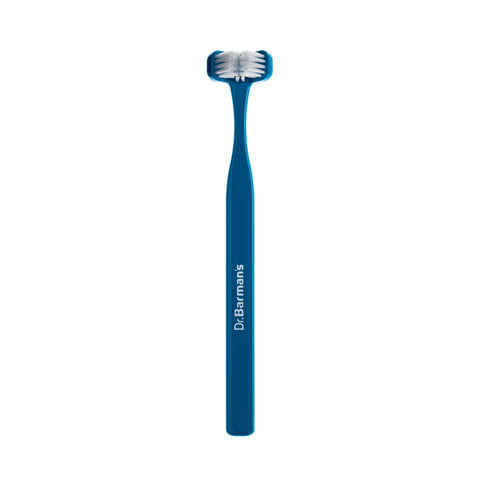 Dr.Barman's - Superbrush 3 - Blue - Three-Headed Toothbrush for 12+y