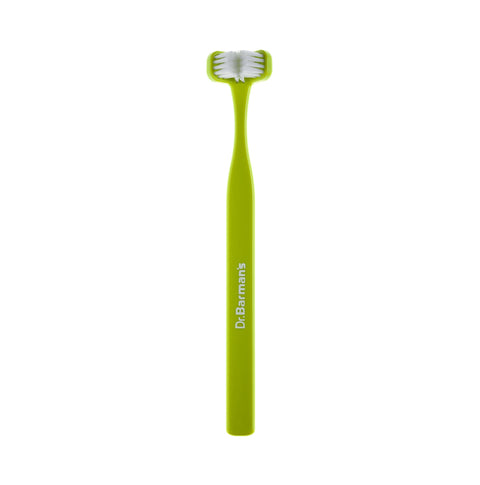 Dr.Barman's - Superbrush 3 - Mint Green - Three-Headed Toothbrush for 12+y