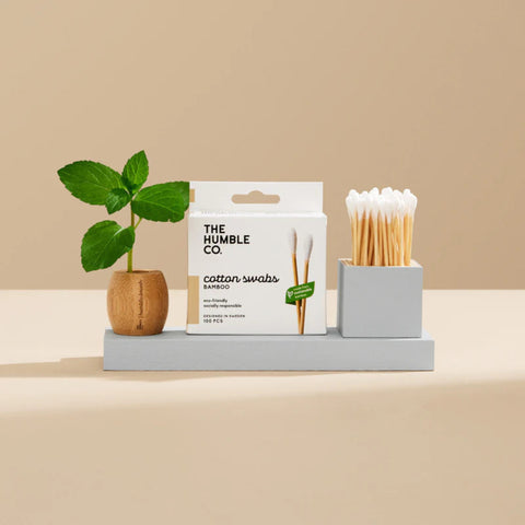 Humble - Natural Cotton Swabs - White