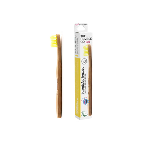 Humble Kids Brush - Yellow - Ultra-Soft - 2-8  Years