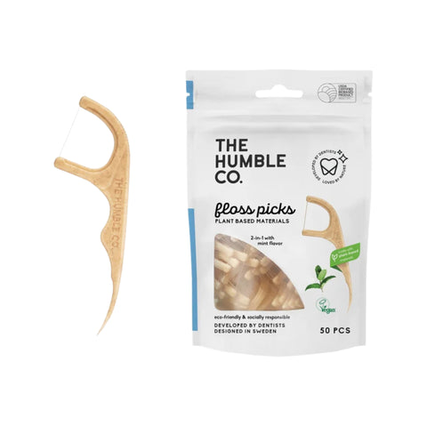 Humble - Dental Floss Picks - Single Thread - Mint - N50