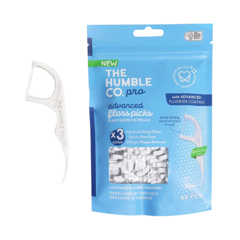 Humble - Pro Line კბილის ძაფი სახელურით - ფტორით - Mint - N40