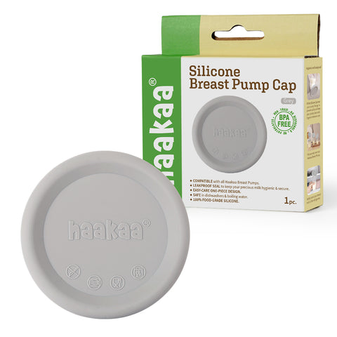 Haakaa - Silicone Manual Breast Pump Cap - Grey N1