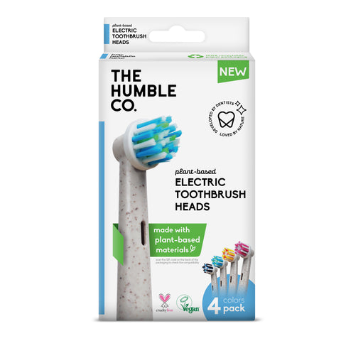 Humble - Plant -Based Electric Toothbrush Heads -  Soft - 4Heads