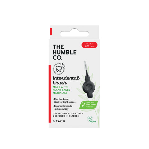 Humble - Plant-Based Interdental Brush - Size 2 - Red N6