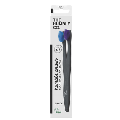 Humble Plant-Based Toothbrush (12+ years) Purple/Blue - Soft N2