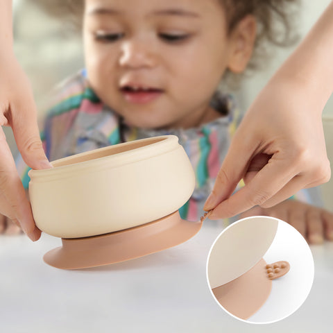 Haakaa - Silicone Mushroom Bowl & Bendy Cutlery set